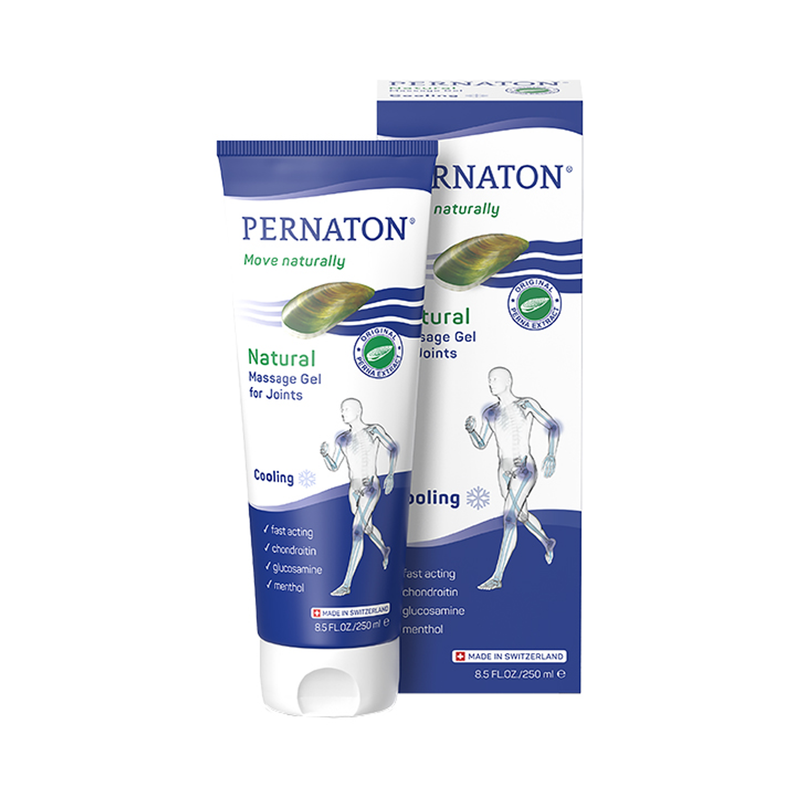 Pernaton Cooling Gel 250ml container, imported from the UK.