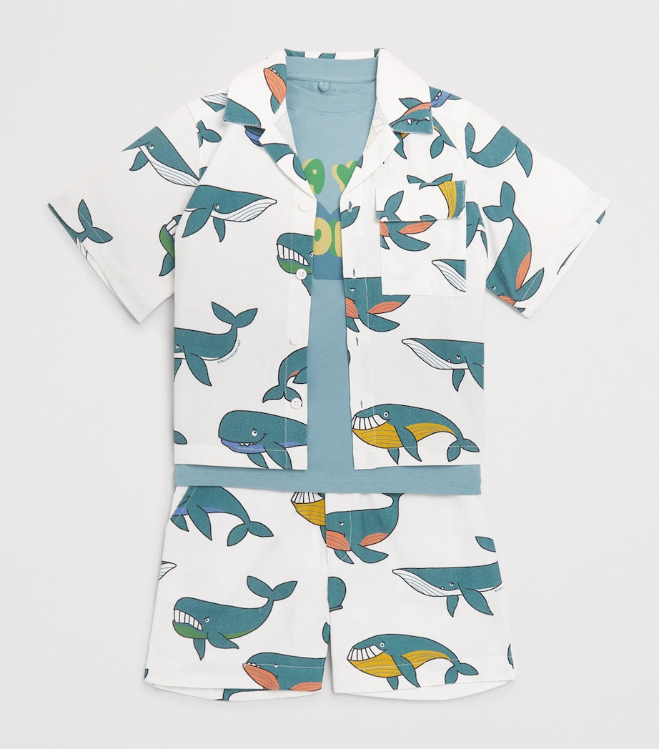 Stella McCartney Kids cotton whale shirt for children 3-14 years - British product