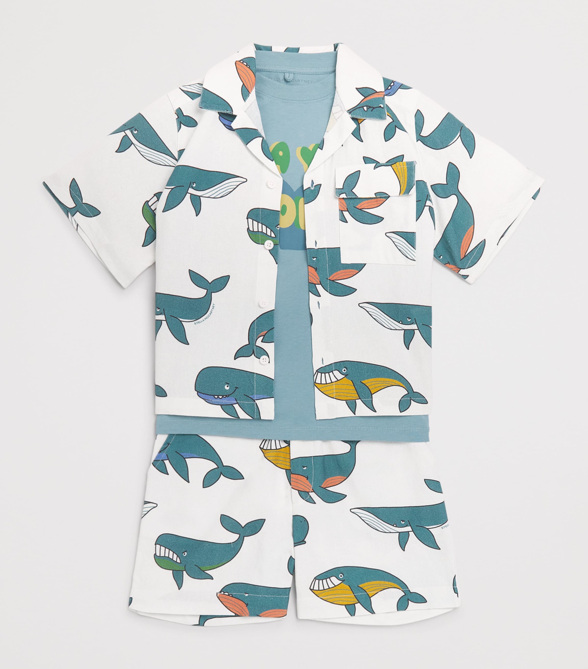 Stella McCartney Kids cotton whale shirt for children 3-14 years - British product