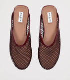 Alaïa Fishnet Mules flat shoes with mesh upper - British product