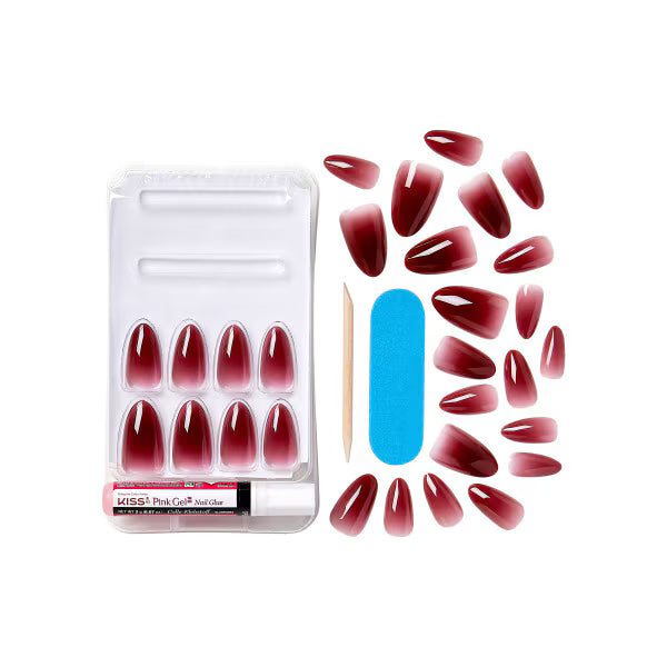 Kiss Bare-But-Better TruNude Press On Nails Medium Almond 31ct, UK version