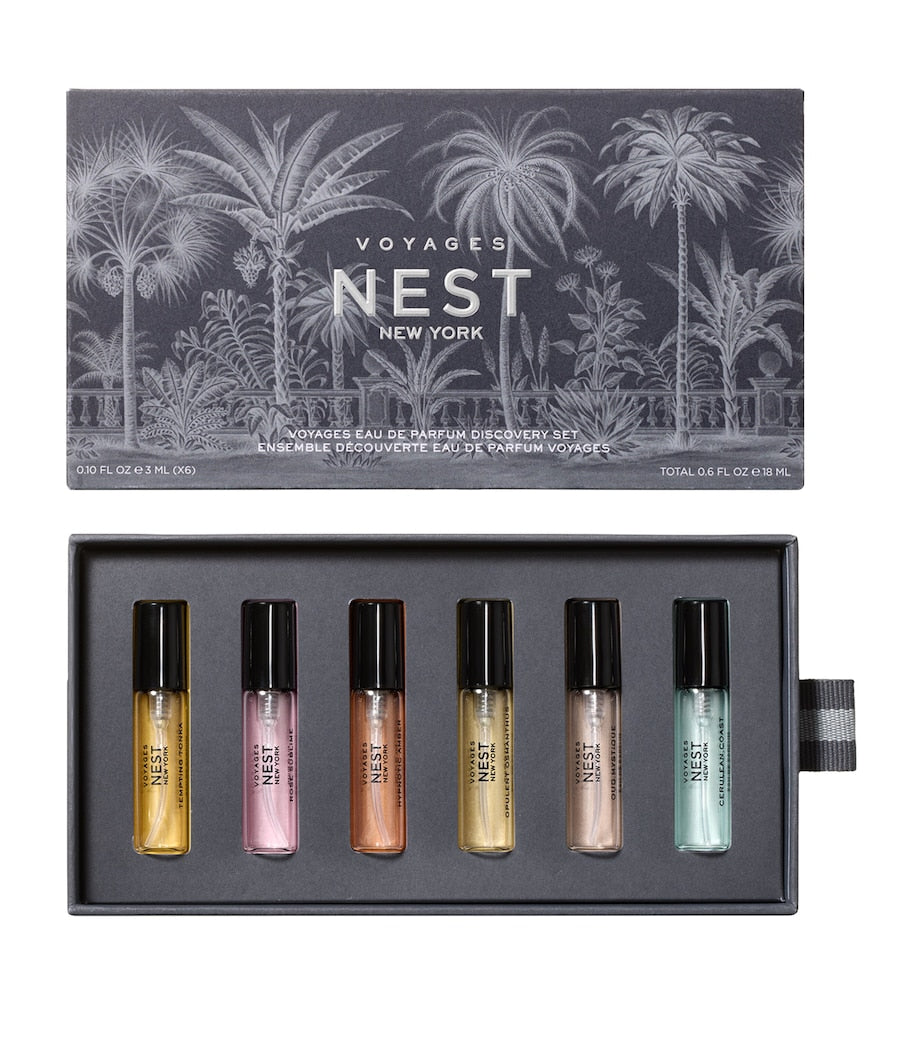 NEST New York VOYAGES eau de parfum discovery set 6 x 3ml, imported from the UK