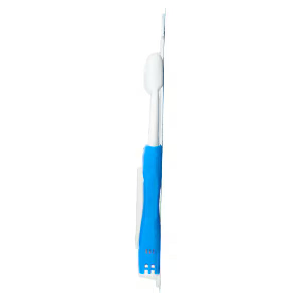 Superdrug folding travel toothbrush (British brand)