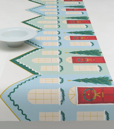 Chilewich Chilewich x Meri Meri Festive Houses Table Runner