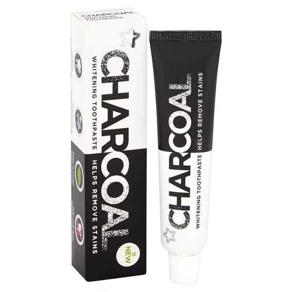 Superdrug Charcoal Toothpaste 25ml Tube (British brand)