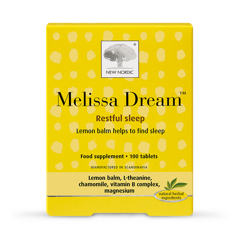 Herbal Sleep Support Supplement with Lemon Balm and Magnesium 40 Tablets