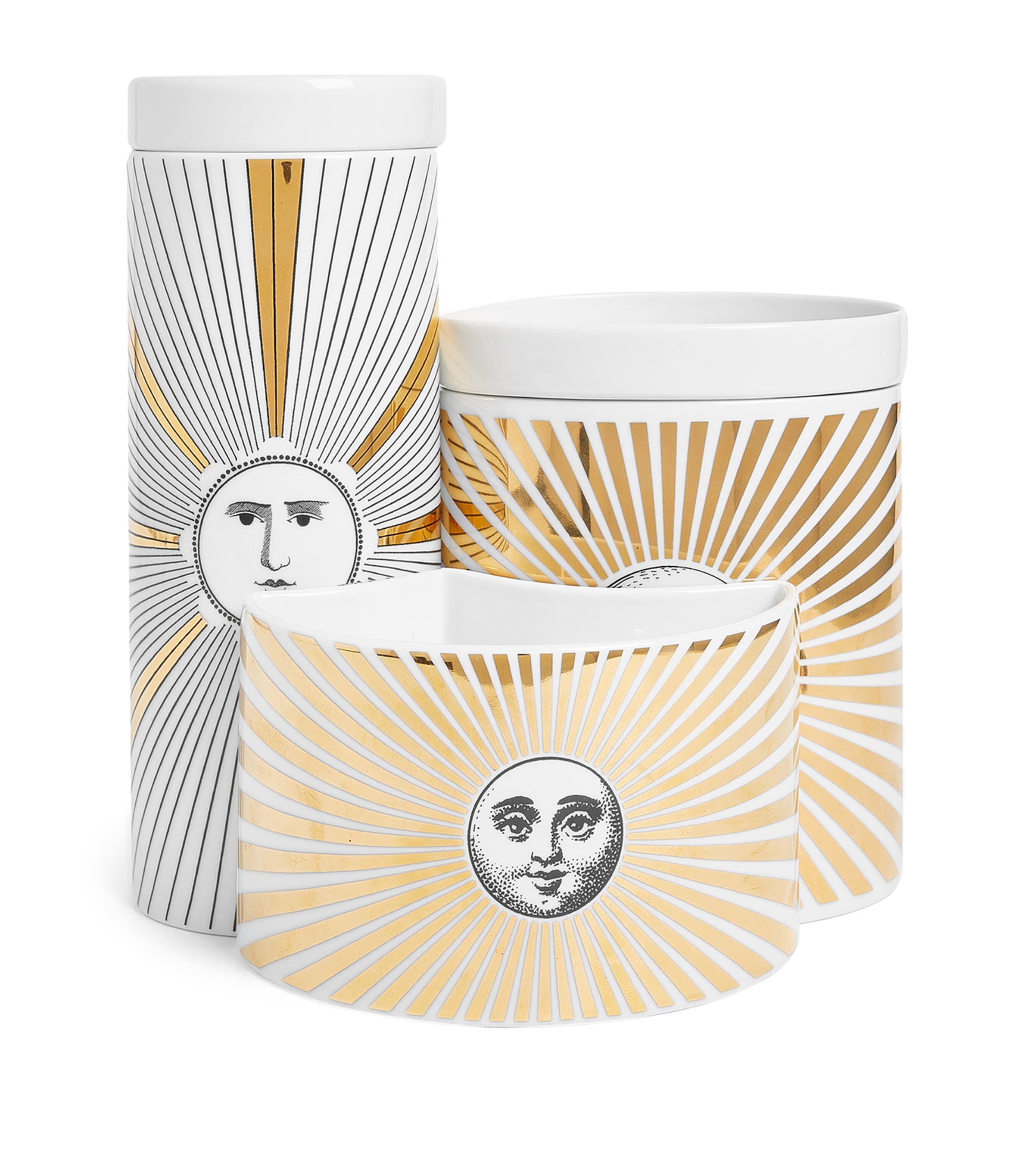 Fornasetti Soli candles set of 3 2.35kg - British product