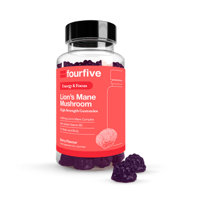 fourfive Focus & Energy Lion's Mane 4000mg 60 Berry Gummies