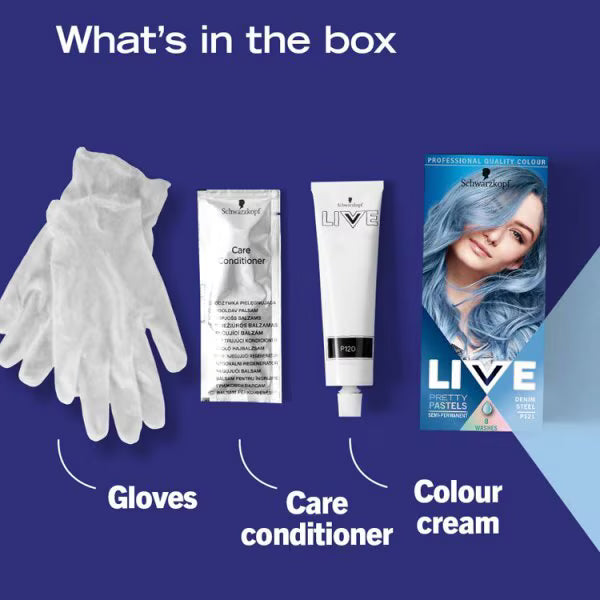 DNR Blue Semi Permanent Hair Dye Tube - British product