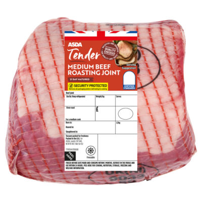 ASDA beef roasting joint medium 1kg - British product