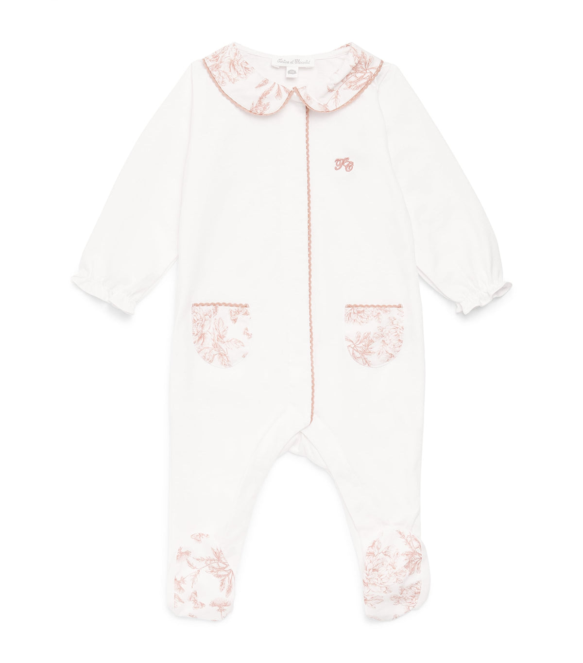 Tartine et Chocolat cotton embroidered all-in-one 0-24 months (British brand)