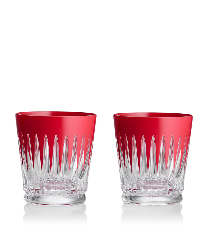 Waterford set of 2 crystal firework tumblers 340ml (British brand)