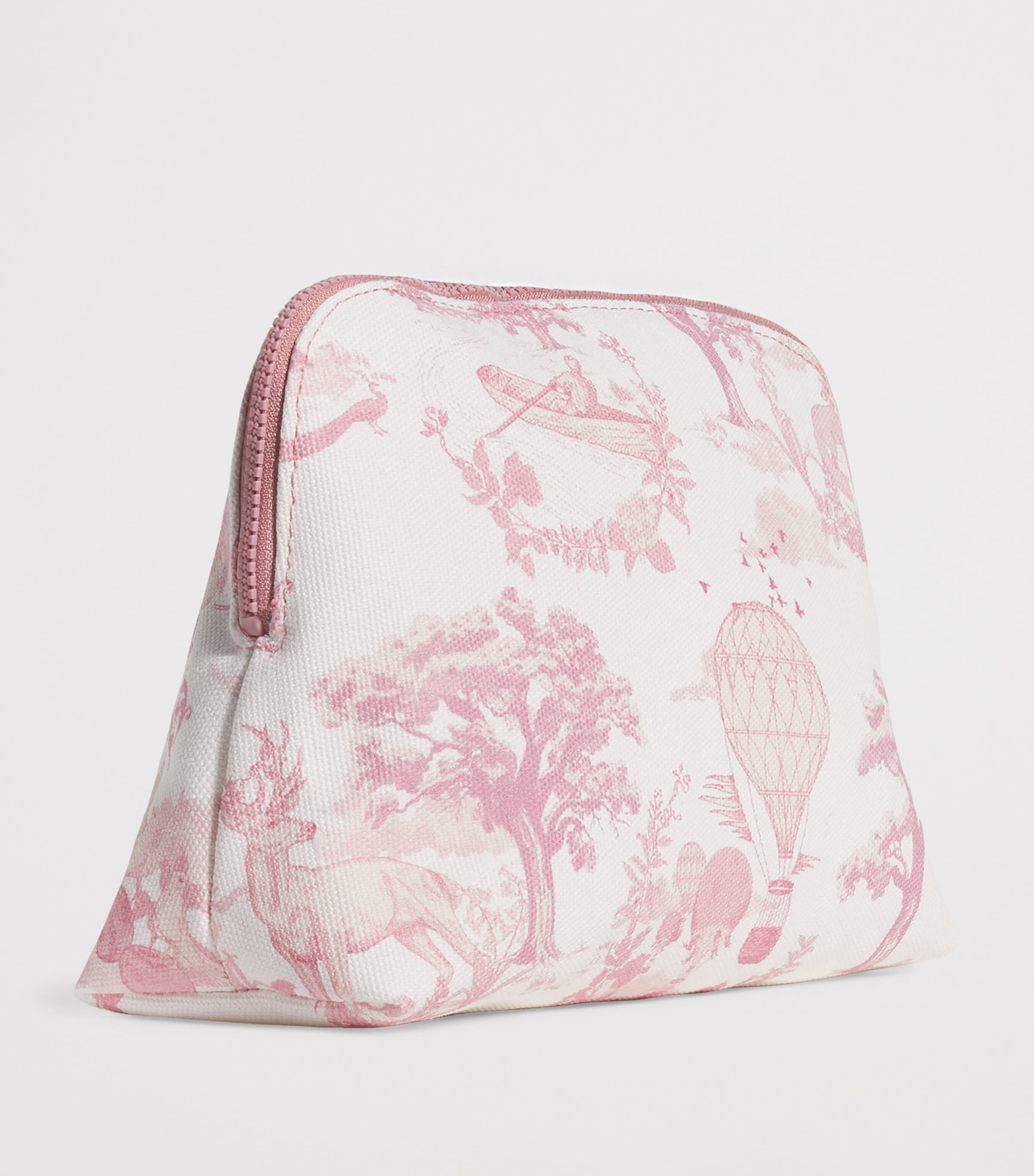 Harrods Toile Half Moon Cosmetic Bag