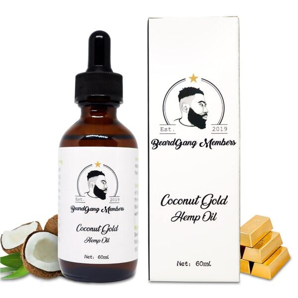 BeardGang Members Coconut Gold Hemp Oil 60ml - British product