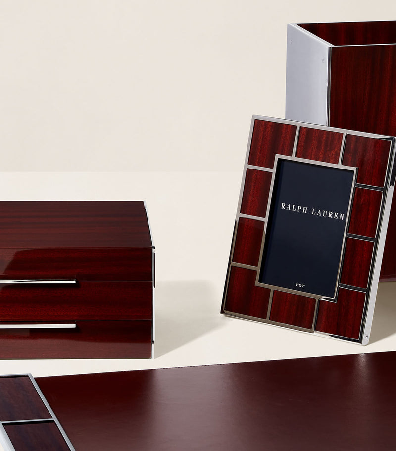 Ralph Lauren Home Wood Veneer Hilding Desk Blotter