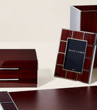 Ralph Lauren Home Wood Veneer Hilding Desk Blotter
