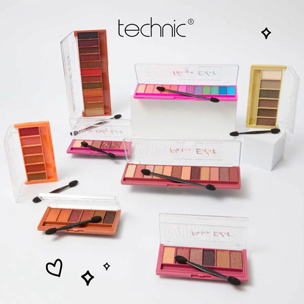 Technic Mega Nudes Eyeshadow Palette 12 Shades (British brand)