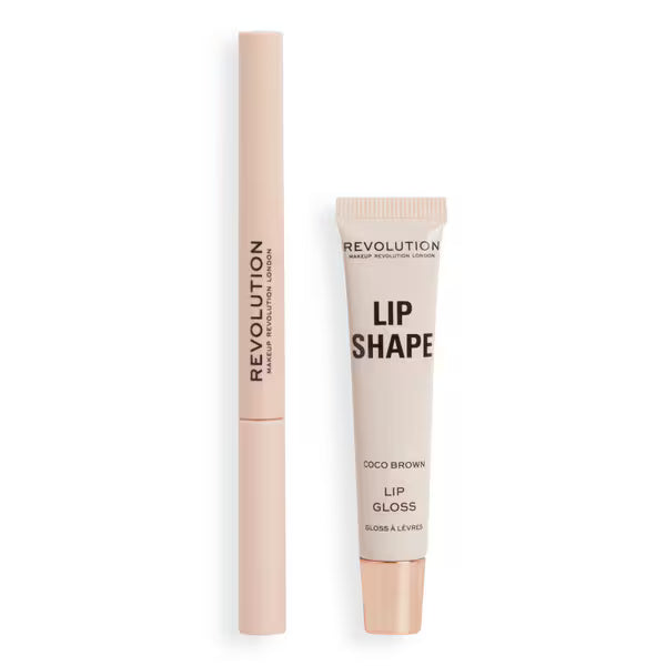 Revolution Lip Shape Kit Coco Brown, imported from the UK