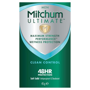 Mitchum Ultimate Men Soft Solid Clean Control Antiperspirant & Deodorant 45g