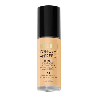 Milani Conceal + Perfect 2 in 1 Foundation Creamy Vanilla Liquid Foundation 30ml