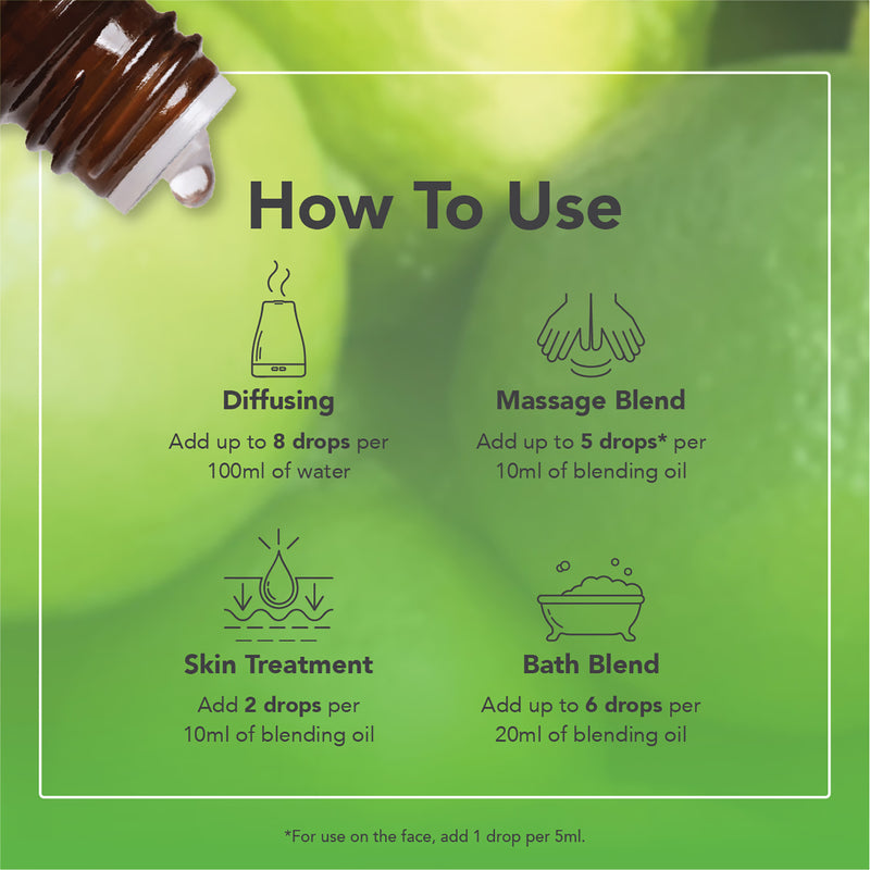Tisserand Lime Organic Essential Oil 9ml (British brand)