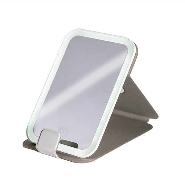STYLPRO Petite LED travel mirror with folding case (British brand)