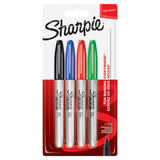 Sharpie permanent markers 4-pack in original colours (British brand)