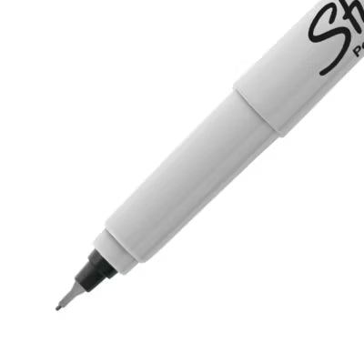 Sharpie permanent markers black pack of 2 (British brand)