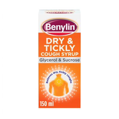 Benylin dry and tickly cough syrup 150ml - British product