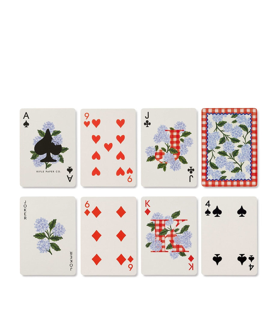 Rifle Paper Co. picnic-themed playing cards set with two decks, imported from the UK