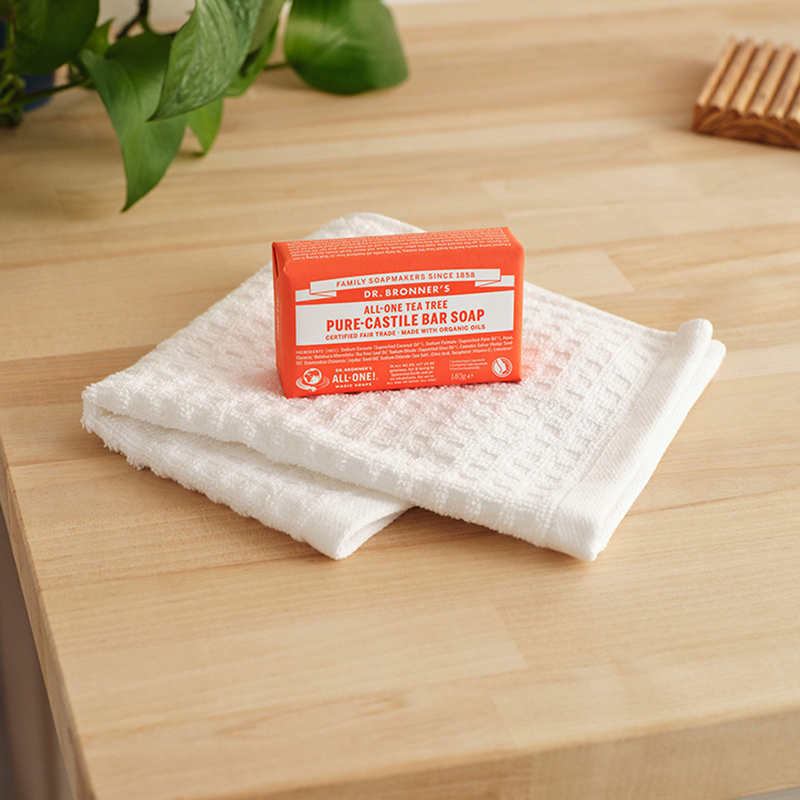 Dr Bronner All-One Tea Tree Pure-Castile Bar Soap 140g