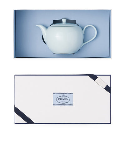 Porcelain Teapot in Pastel Blue, 105cl Capacity