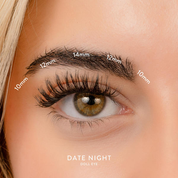 House of Amor false eyelashes Date Night C Curl 14mm, UK version