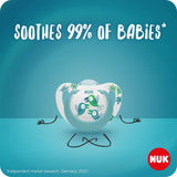 NUK Star Soother in blue or pink, imported from the UK