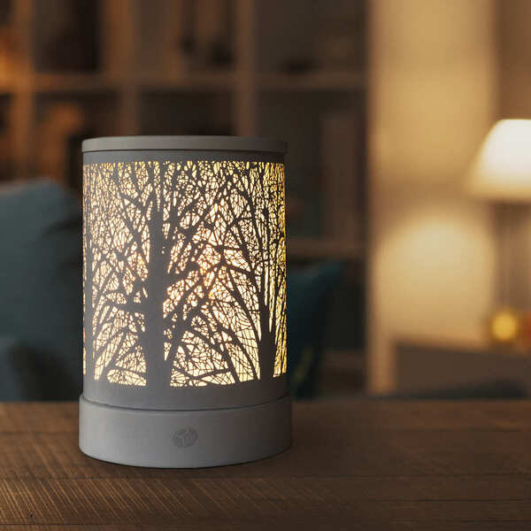 Rio Wax Melt Aroma Diffuser Lamp Forest Design, imported from the UK