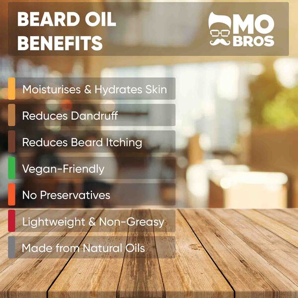 Mo Bros Beard Oil Vanilla Mango 100ml, imported from the UK