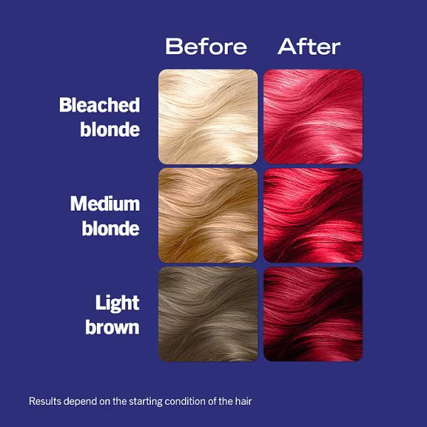 LIVE semi-permanent hair dye Pillar Box Red, UK version