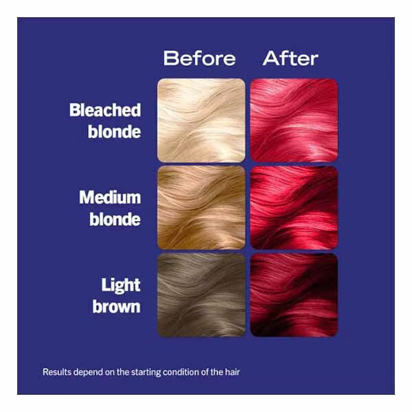 LIVE semi-permanent hair dye Pillar Box Red, UK version