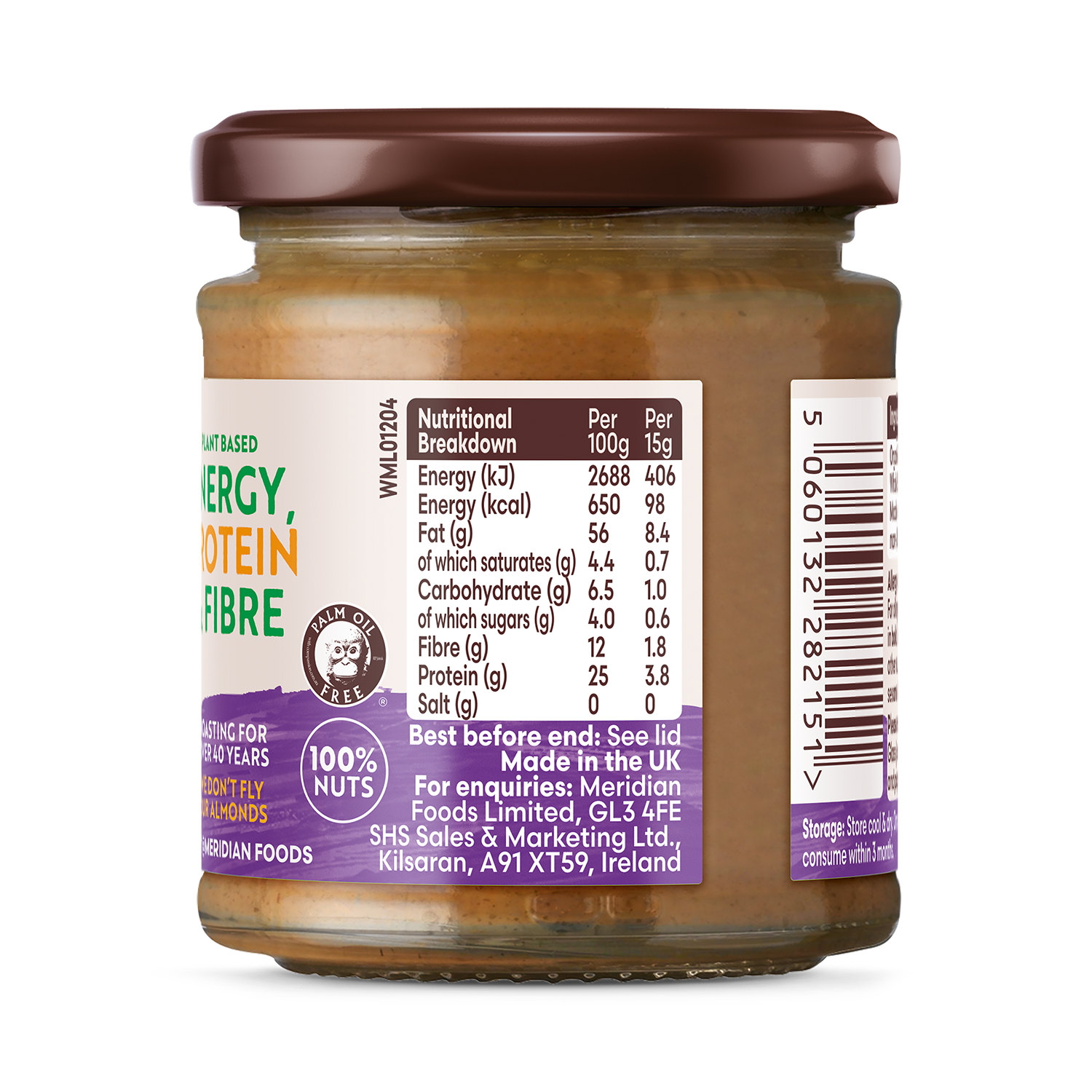 Meridian Organic Almond Butter 470g