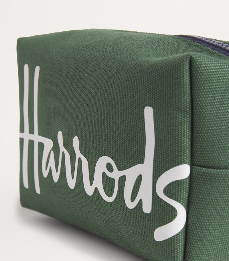 Harrods Cotton Logo Cosmetics Bag