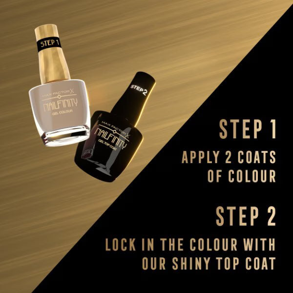 Max Factor NailFinity purple gel polish, imported from the UK