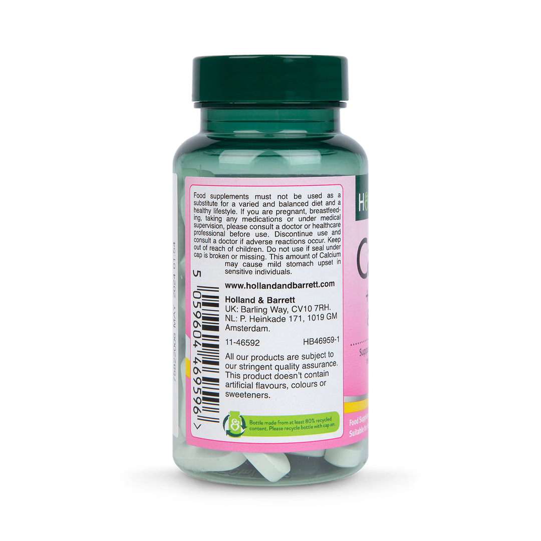 Holland Barrett Calcium Magnesium Vitamin D 60 Tablets