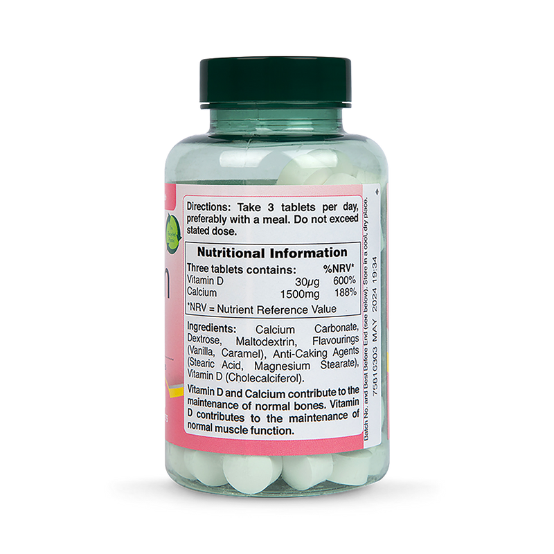 Holland Barrett Chewable Calcium Vitamin D 90 Tablets