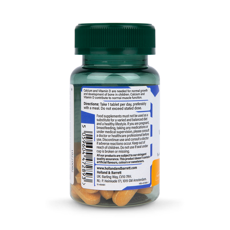 Holland Barrett Teens Growing Active Calcium Vitamin D Magnesium 30 Tablets