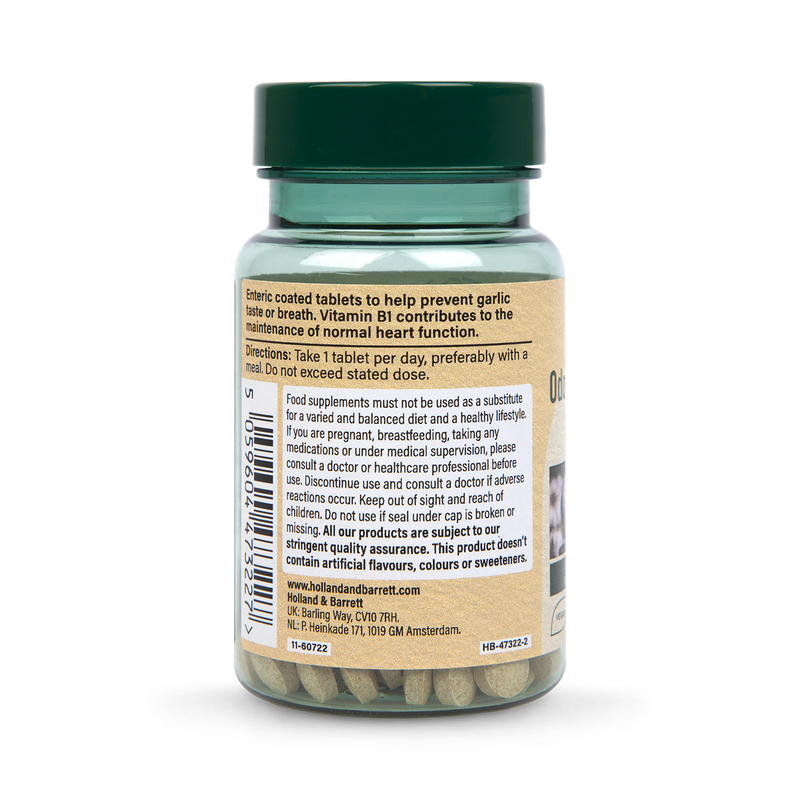 Holland Barrett Enteric Coated Odourless Garlic 1000mg 120 Tablets