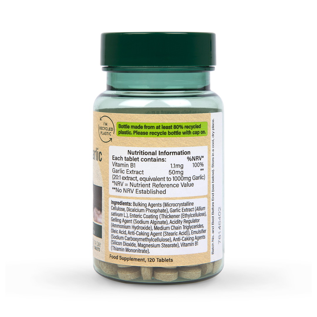 Holland Barrett Enteric Coated Odourless Garlic 1000mg 120 Tablets