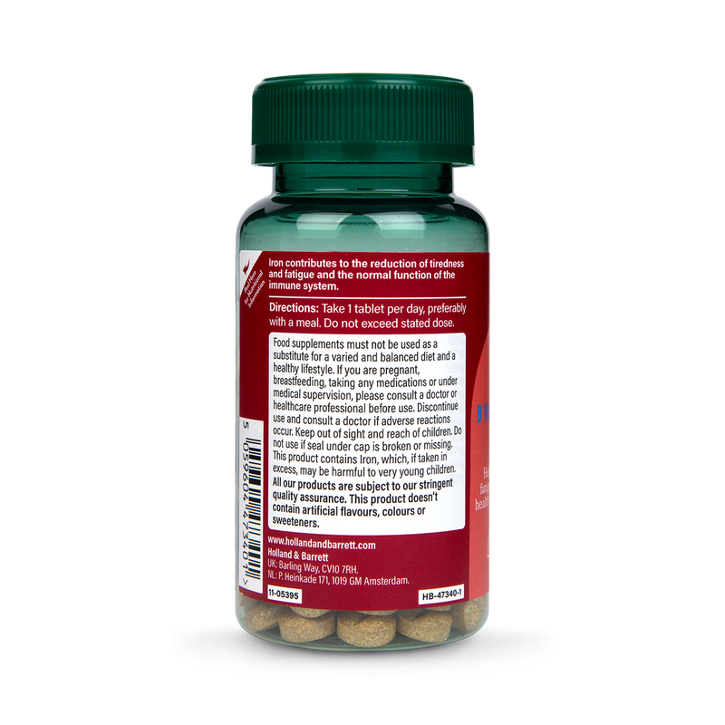 Holland Barrett Iron B Vits Vit C Minerals 15mg 90 Tablets
