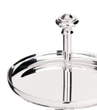 Christofle silver-plated two-tier Albi pastry stand - British product