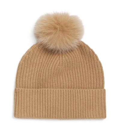 Yves Salomon Enfant Cashmere Pom-Pom Beanie