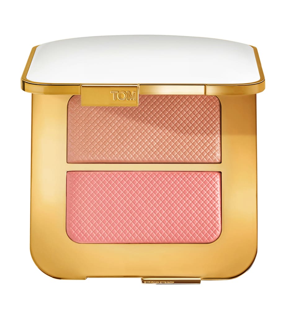 TOM FORD sheer cheek duo with peachy and rosy hues 4.4g (British brand)